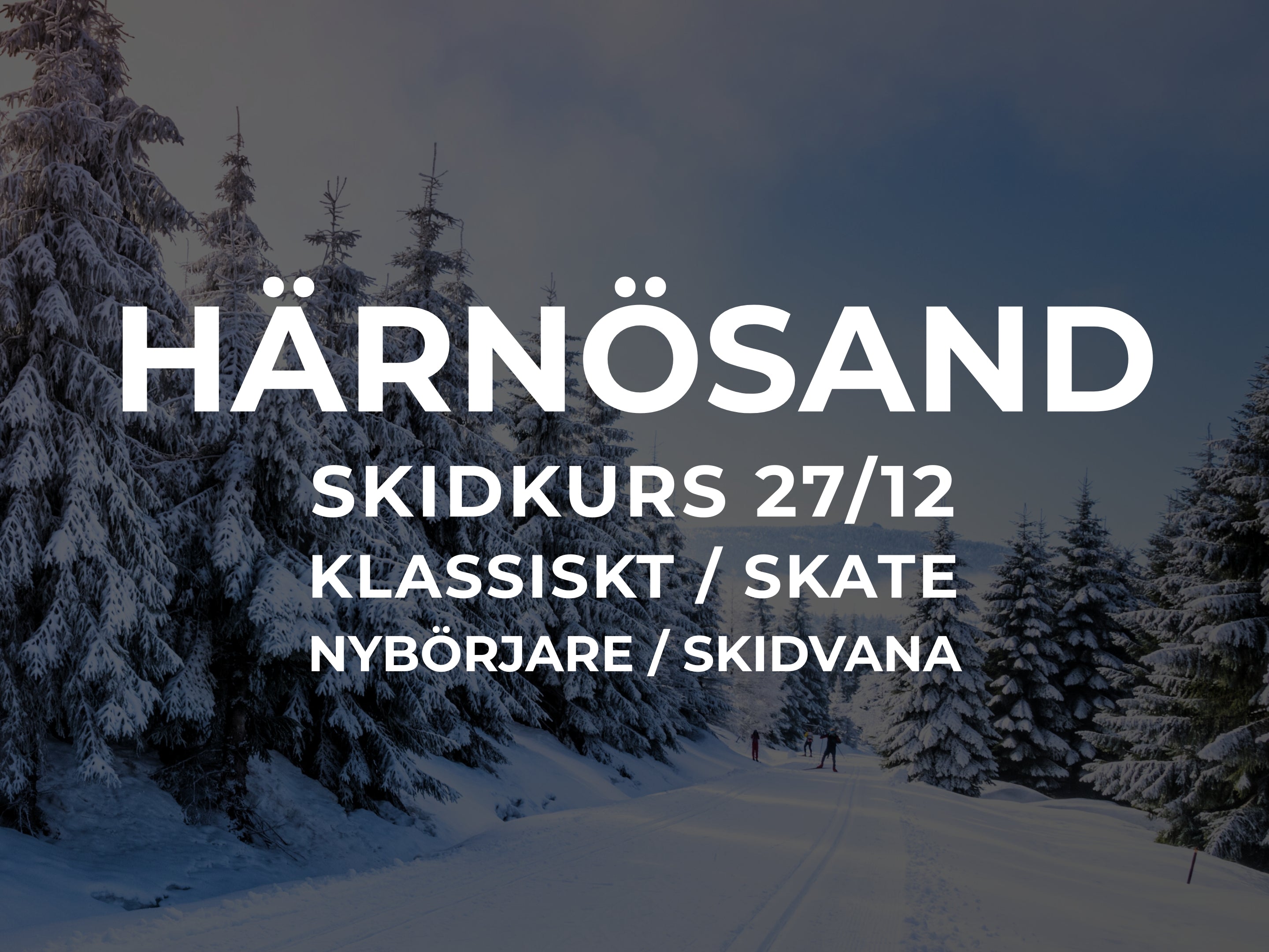 Skidkurs 27/12 Härnösand
